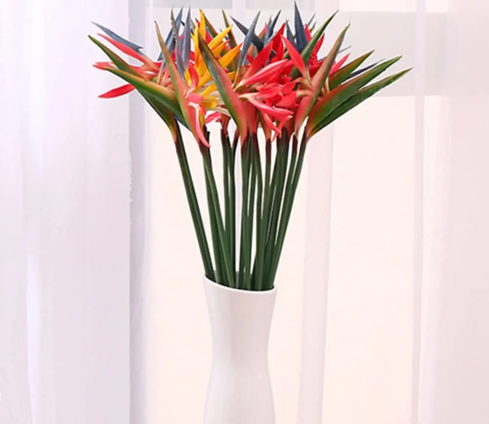 8PCS Artificial Flowers Streli - Bird Paradise Strelitzia 评论和价格